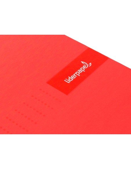 CI | Cuaderno espiral liderpapel a4 crafty tapa forrada 80h 90 gr rayado horizontal con margen colores surtidos