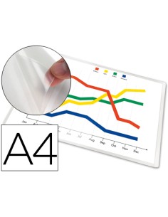 CI | Funda autoadhesiva q-connect tamaño a-4 210x297mm...