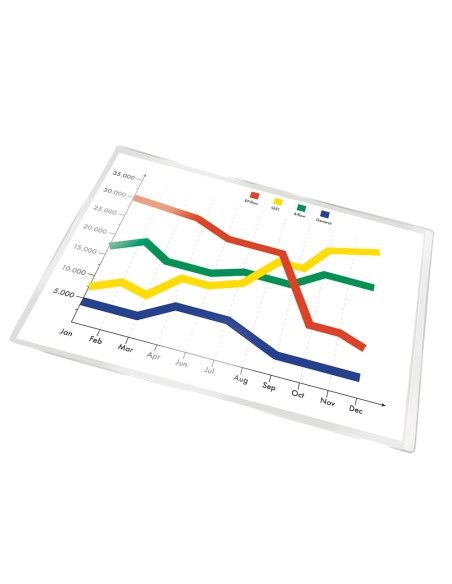 CI | Funda autoadhesiva q-connect tamaño a-4 210x297mm pack de 5 unidades