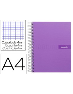 CI | Cuaderno espiral liderpapel a4 crafty tapa forrada...