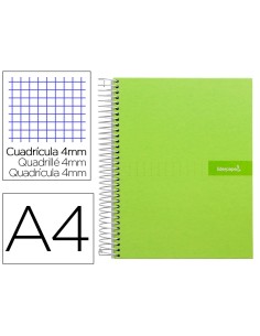 CI | Cuaderno espiral liderpapel a4 crafty tapa forrada...