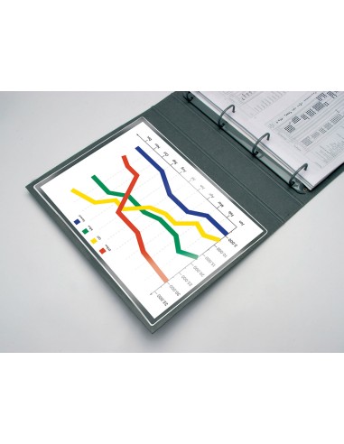 CI | Funda autoadhesiva q-connect tamaño a-4 210x297mm pack de 5 unidades