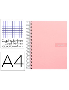 CI | Cuaderno espiral liderpapel a4 crafty tapa forrada...