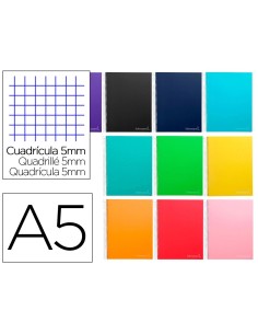 CI | Cuaderno espiral liderpapel a5 micro jolly tapa...