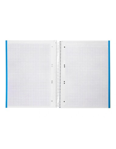 CI | Cuaderno espiral liderpapel a5 micro jolly tapa forrada 140h 75 gr cuadro 5mm 5 bandas6 taladros colores surtidos