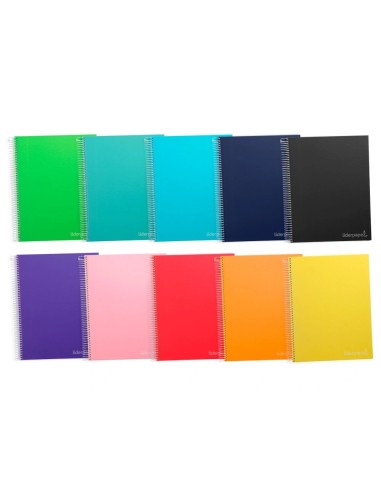 CI | Cuaderno espiral liderpapel a4 micro jolly multidisciplina tapa forrada 140h 75gr 28h 5mm 112h hrtal.
