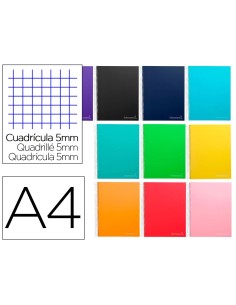 CI | Cuaderno espiral liderpapel a4 micro jolly tapa...