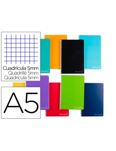 CI | Cuaderno espiral liderpapel a5 micro witty tapa dura...