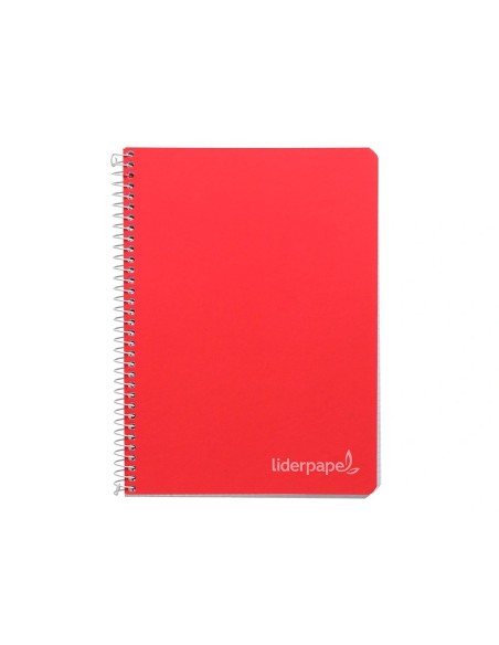 CI | Cuaderno espiral liderpapel cuarto witty tapa dura 80h 75gr rayado montessori 5 mm colores surtidos