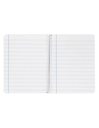 CI | Cuaderno espiral liderpapel cuarto witty tapa dura 80h 75gr rayado montessori 5 mm colores surtidos
