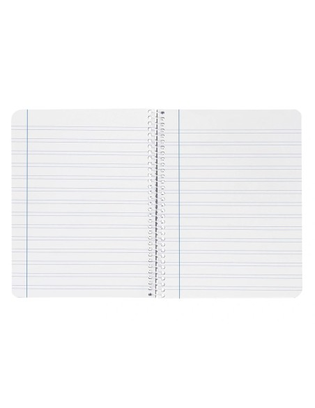 CI | Cuaderno espiral liderpapel cuarto witty tapa dura 80h 75gr rayado montessori 5 mm colores surtidos