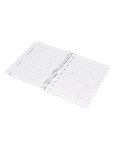CI | Cuaderno espiral liderpapel cuarto witty tapa dura 80h 75gr rayado montessori 5 mm colores surtidos