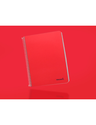 CI | Cuaderno espiral liderpapel cuarto witty tapa dura 80h 75gr rayado nº 46 colores surtidos