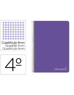 CI | Cuaderno espiral liderpapel cuarto witty tapa dura...