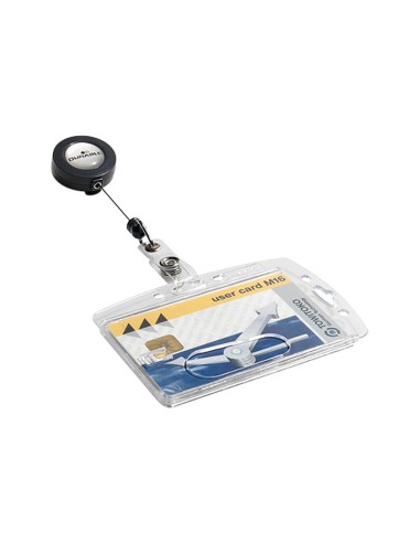CI | Identificador con cordon extensible durable uso vertical/horizontal 54x85 mm