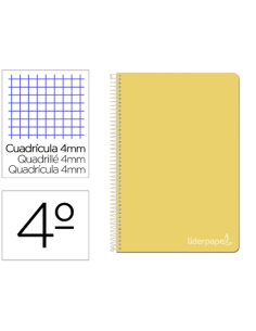 CI | Cuaderno espiral liderpapel cuarto witty tapa dura...