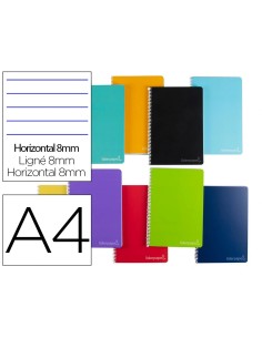CI | Cuaderno espiral liderpapel a4 micro witty tapa dura...