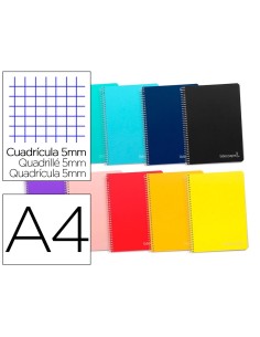 CI | Cuaderno espiral liderpapel a4 micro witty tapa dura...