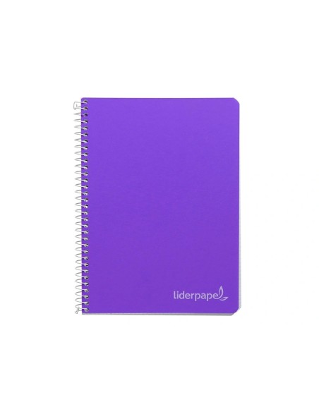 CI | Cuaderno espiral liderpapel a4 micro witty tapa dura 140h 75gr cuadro 5mm 5 bandas 4 taladros colores surtidos