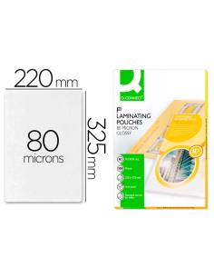 CI | Bolsa de plastificar q-connect 325 x 220 mm 80 mc...