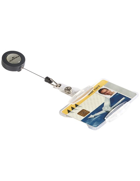CI | Identificador con cordon extensible durable uso vertical/horizontal 54x85 mm