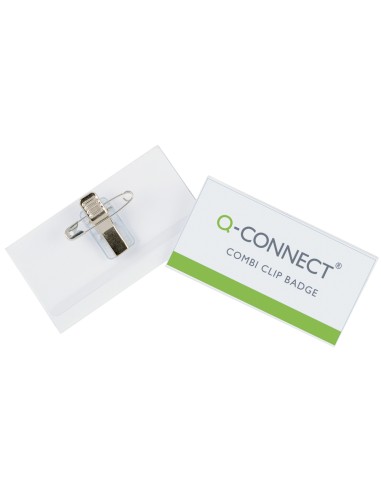 CI | Identificador q-connect con pinza e imperdible kf01568 40x75 mm.