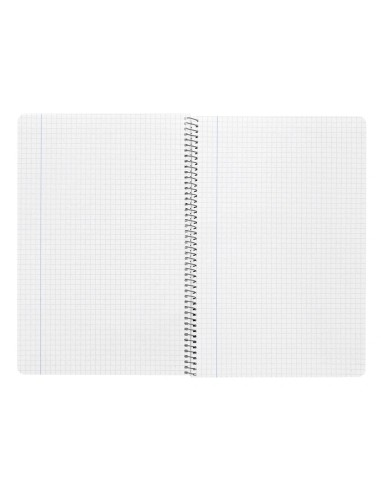 CI | Cuaderno espiral liderpapel folio witty tapa dura 80h 75gr cuadro 4mm con margen color negro