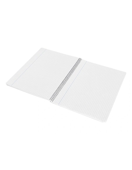 CI | Cuaderno espiral liderpapel folio witty tapa dura 80h 75gr cuadro 4mm con margen color negro