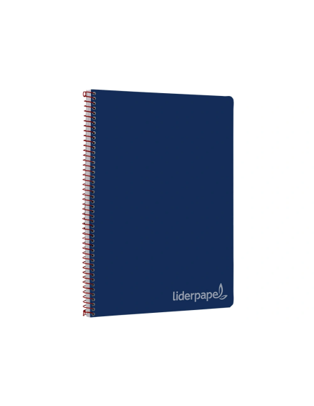CI | Cuaderno espiral liderpapel folio witty tapa dura 80h 75gr cuadro 4mm con margen color azul marino
