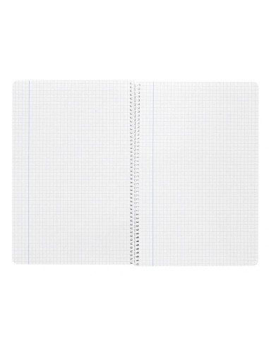 CI | Cuaderno espiral liderpapel folio witty tapa dura 80h 75gr cuadro 4mm con margen color amarillo