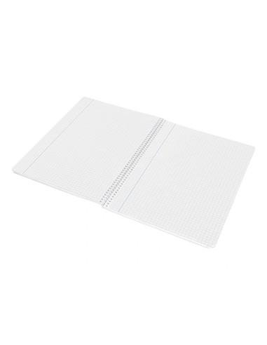 CI | Cuaderno espiral liderpapel folio witty tapa dura 80h 75gr cuadro 4mm con margen color amarillo