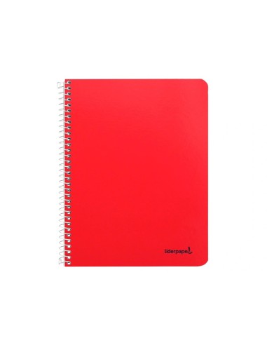 CI | Cuaderno espiral liderpapel cuarto smart tapa blanda 80h 60gr rayado montessori 5mm colores surtidos