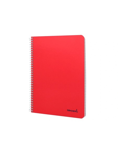CI | Cuaderno espiral liderpapel cuarto smart tapa blanda 80h 60gr rayado montessori 5mm colores surtidos