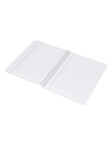 CI | Cuaderno espiral liderpapel cuarto smart tapa blanda 80h 60gr cuadro 8mm con margen colores surtidos