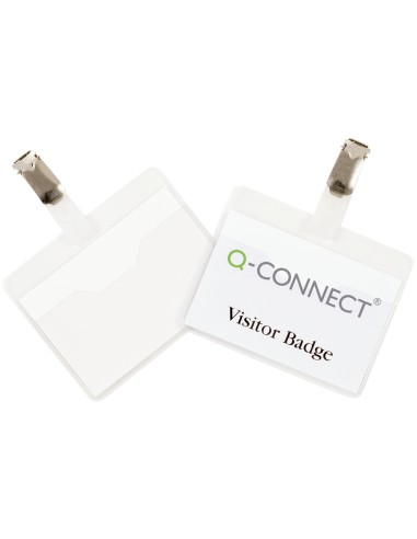 CI | Identificador con pinza q-connect kf01562 60x90 mm -cerrada