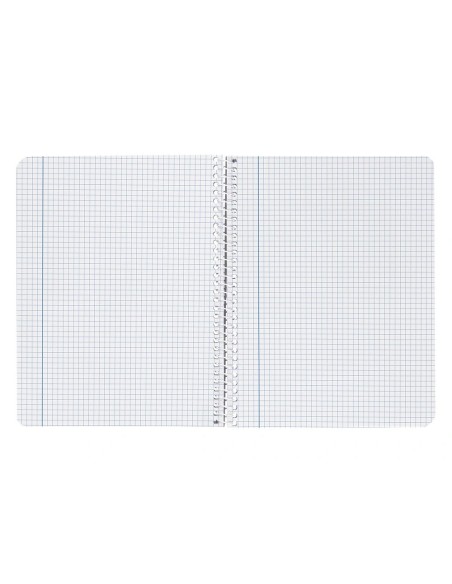 CI | Cuaderno espiral liderpapel cuarto smart tapa blanda 40h 60gr cuadro 4mm con margen colores surtidos