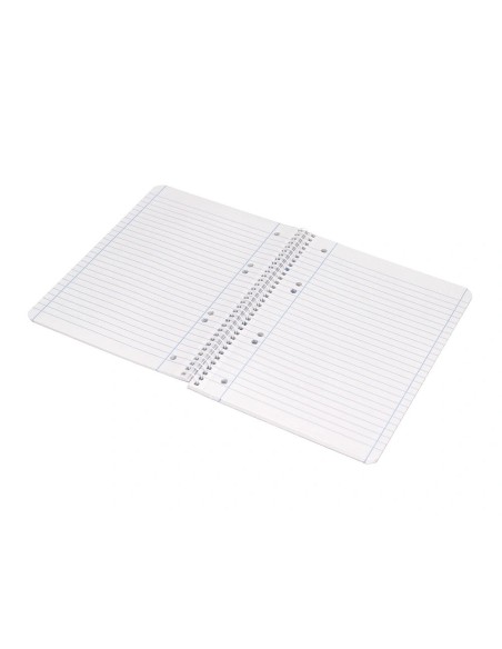 CI | Cuaderno espiral liderpapel a5 micro smart tapa blanda 80h60gr horizontal 7mm doble margen 4 taladros colores