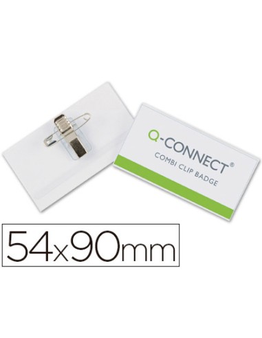 CI | Identificador q-connect con pinza e imperdible kf17458 54x90 mm