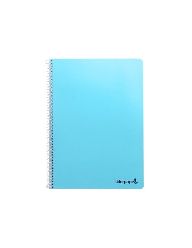 CI | Cuaderno espiral liderpapel a4 micro smart tapa blanda 80h60gr horizontal 7mm doble margen 4 taladros colores