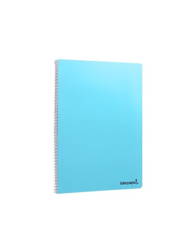 CI | Cuaderno espiral liderpapel a4 micro smart tapa blanda 80h60gr horizontal 7mm doble margen 4 taladros colores