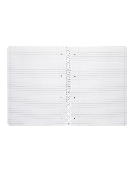 CI | Cuaderno espiral liderpapel a4 micro smart tapa blanda 80h60gr horizontal 7mm doble margen 4 taladros colores