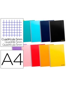 CI | Cuaderno espiral liderpapel a4 micro smart tapa...