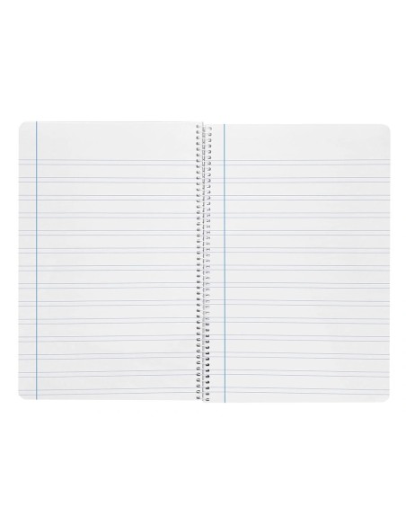 CI | Cuaderno espiral liderpapel folio smart tapa blanda 80h 60gr rayado montessori 5mm con margen colores surtidos