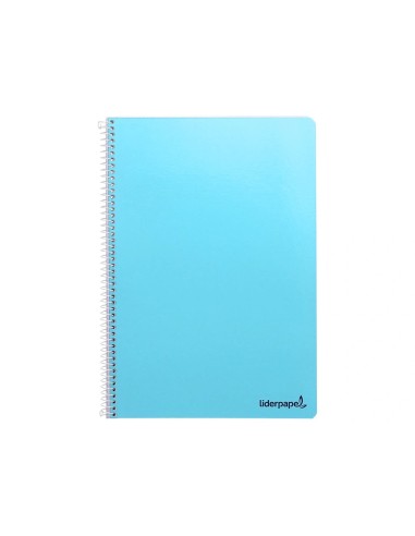 CI | Cuaderno espiral liderpapel folio smart tapa blanda 80h 60gr rayado montessori 3,5mm con margen colores surtidos