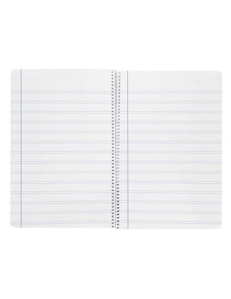 CI | Cuaderno espiral liderpapel folio smart tapa blanda 80h 60gr rayado montessori 3,5mm con margen colores surtidos