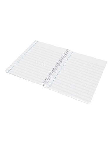 CI | Cuaderno espiral liderpapel folio smart tapa blanda 80h 60gr rayado montessori 3,5mm con margen colores surtidos