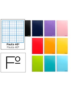 CI | Cuaderno espiral liderpapel folio smart tapa blanda...