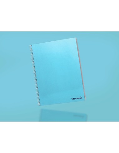 CI | Cuaderno espiral liderpapel folio smart tapa blanda 80h 60gr rayado n 46 colores surtidos