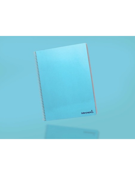 CI | Cuaderno espiral liderpapel folio smart tapa blanda 80h 60gr rayado n 46 colores surtidos