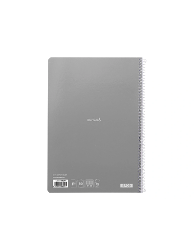 CI | Cuaderno espiral liderpapel folio smart tapa blanda 80h 60gr rayado n 46 colores surtidos